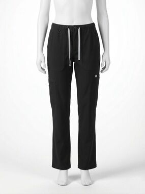 FIGS Cairo Cargo Technical Collection Scrub Pants Size Small Black